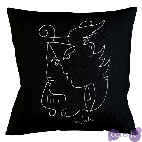 Декоративная подушка White Silhouette Orpheus Pillow