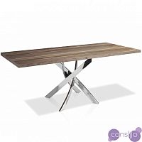 Обеденный стол деревянный с ножками хром 140 см F2170 от Angel Cerda