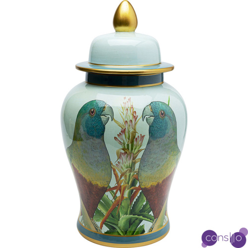 Ваза Porcelain Vase Parrots