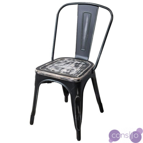 Кухонный стул Tolix Chair Vintage Wood designed by Xavier Pauchard