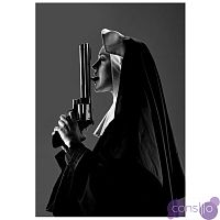 Постер Черно-Белый Nun III