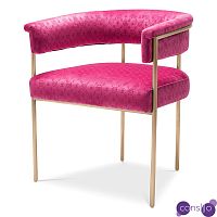 Стул Philipp Plein Dining Chair Monogram Розовый