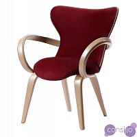 Кресло Apriori S красное с бежевыми ножками