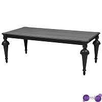 Обеденный деревянный стол Kelise Black Dinner Table Чёрный