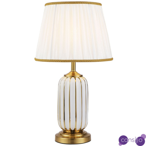 Настольная лампа с абажуром Terenzio White Table Lamp
