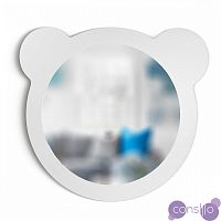 Зеркало детское белое с ушами Tedy Мишка