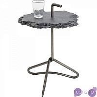 Приставной столик дизайнерский серый 48 см Vulcano Handle