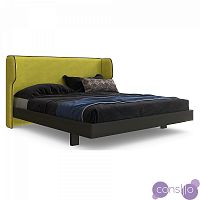 Кровать двуспальная с бортиками 160x200 зеленая Rich