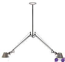 Потолочный дизайнерский светильник Tolomeo Micro by Artemide (2 плафона)