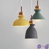 Серия светильников с деревянным клипом в скандинавском стиле. OMG2