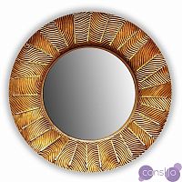 Бронзовое зеркало круглое настенное SUNSHINE