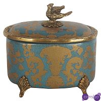 Шкатулка большая с крышкой с золотым орнаментом Forest Dwellers