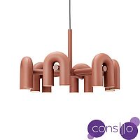 Подвесной дизайнерский светильник Cirkus by AGO Lighting (6 плафонов/розовый)