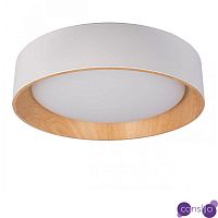 Светильник потолочный круглый Assol cup White Wood диаметр 45