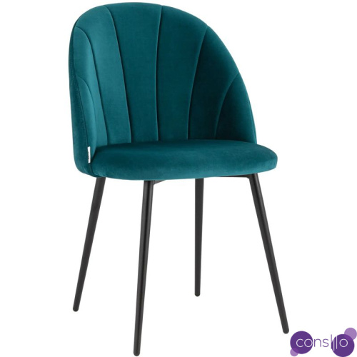 Стул Balsari S Chair Темно-Бирюзовый Велюр