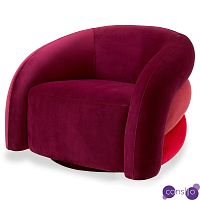 Кресло Eichholtz Chair Novelle Bordeaux Red Velvet