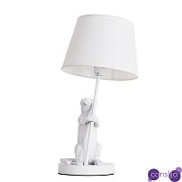 Настольная лампа White Mouse holding a lamp
