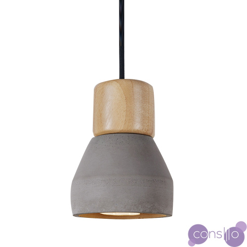 Подвесной светильник Cement Wood by Specimen Editions (серый)