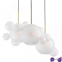 Светодиодный светильник Giopato & Coombes Bollr  Bubble Chandelier Circle матовое белое стекло 3 плафона