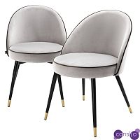 Комплект из двух стульев Eichholtz Dining Chair Cooper set of 2 light grey