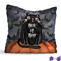 Подушка Halloween Trick or Treat Cat