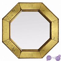 Зеркало восьмиугольное золотое большое Jean