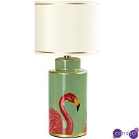 Настольная лампа Flamingos Green Lampshade