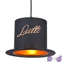 Подвесной светильник Pendant Lamp vintage Banker Bowler Hat LATTE I