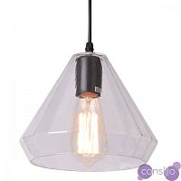 Подвесной светильник faceted cone clear glass pendant lamp