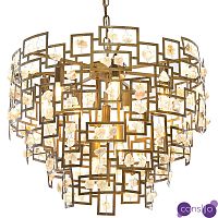 Люстра металлическая с подвесками из камня Maze Stones Chandelier 52