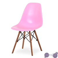 Дизайнерский стул Eames DSW by Vitra (розовый)