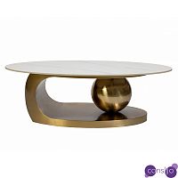 Кофейный столик с металлическим подстольем Kronos