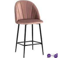 Барный Стул Balsari S Chair Пыльно-Розовый Велюр