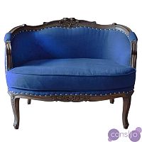 Кресло L.XV MARQUISE GONDOLA CHAIR blue linen