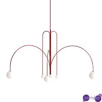 Потолочный дизайнерский светильник Spring by Michael Anastassiades (красный)