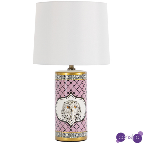 Настольная лампа Owl Collection Pink Lampshade