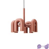 Подвесной светильник Cirkus by AGO Lighting (4 плафона/розовый)
