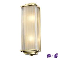 Бра Brion Glass Rectangle Wall Lamp Brass