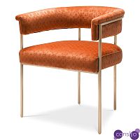 Стул Philipp Plein Dining Chair Monogram Оранжевый