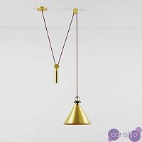 Подвесной светильник Shape up Pendant Cone Brass designed by John Hogan