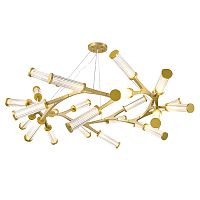 Люстра Cylinder Branches Chandelier Ring Gold