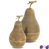 Комплект шкатулок Eichholtz Box Pear Set of 2 brass