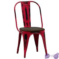 Кухонный стул Tolix Marais Chair Vintage Red Wood designed by Xavier Pauchard in 1934