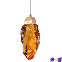 Подвесной светильник Soar Hanging Lamp Brass Amber Янтарный