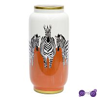 Ваза Zebra Vase white and orange