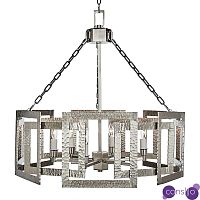 Люстра Textured Cage Pendant Lamp Silver Chandelier