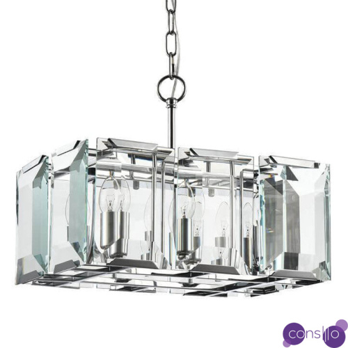 Люстра Harlow Crystal Square Chandelier chrome 6