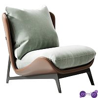 Кресло Maxwell Green Textile Leather Armchair