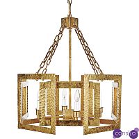 Люстра Textured Cage Pendant Lamp Gold Chandelier