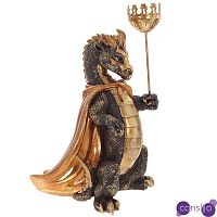 Подсвечник в виде дракона Dragon candlestick Gold